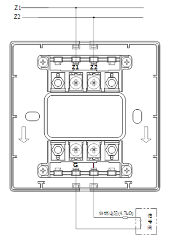 广西海湾GST-LD-8300B输入模块常闭无源触点接线图