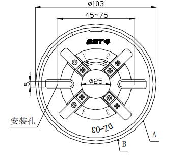 DZ-03定位底座 广西海湾底座